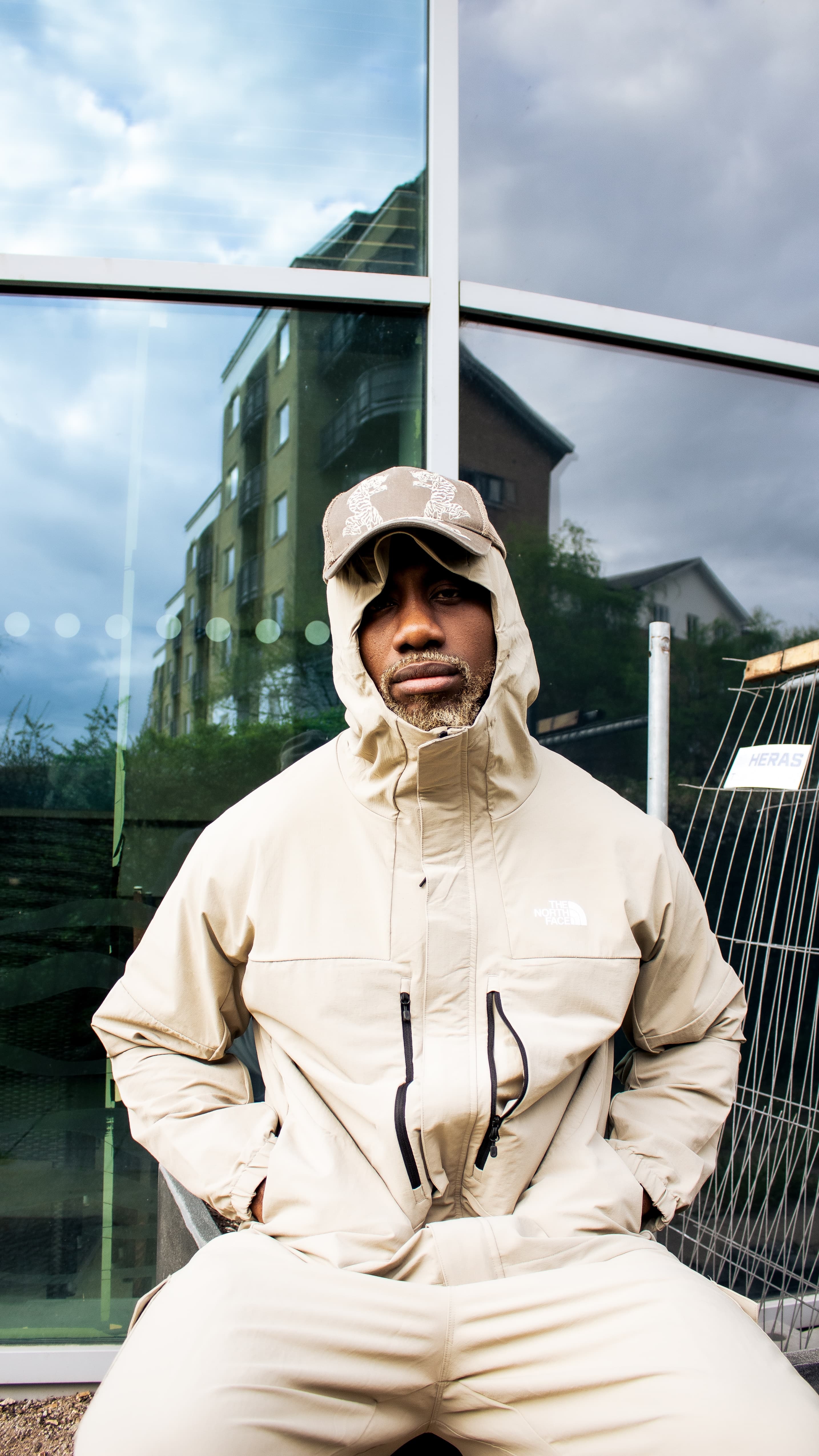 Portrait composition with dramatic tonal contrast.