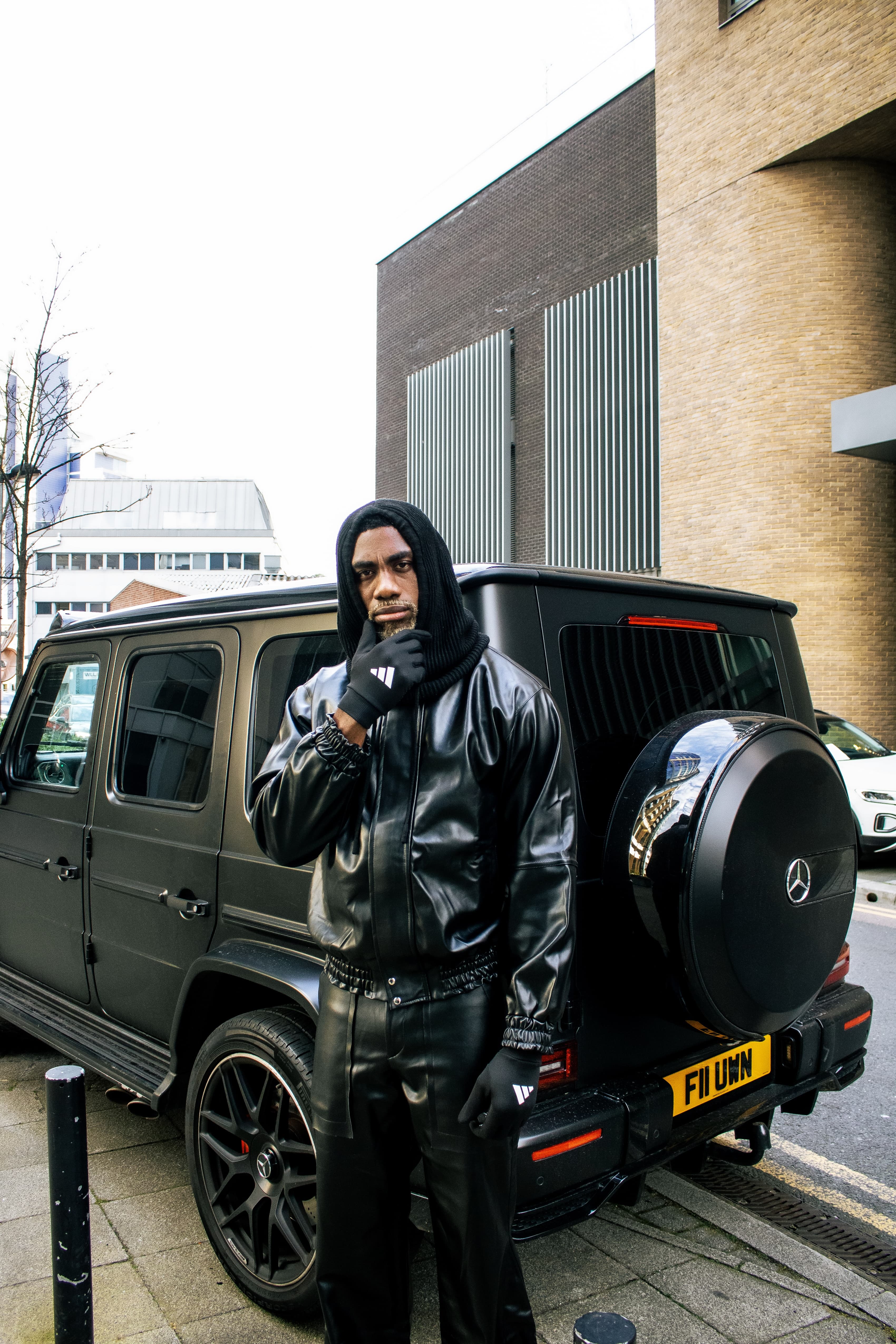 Portrait composition with dramatic tonal contrast.