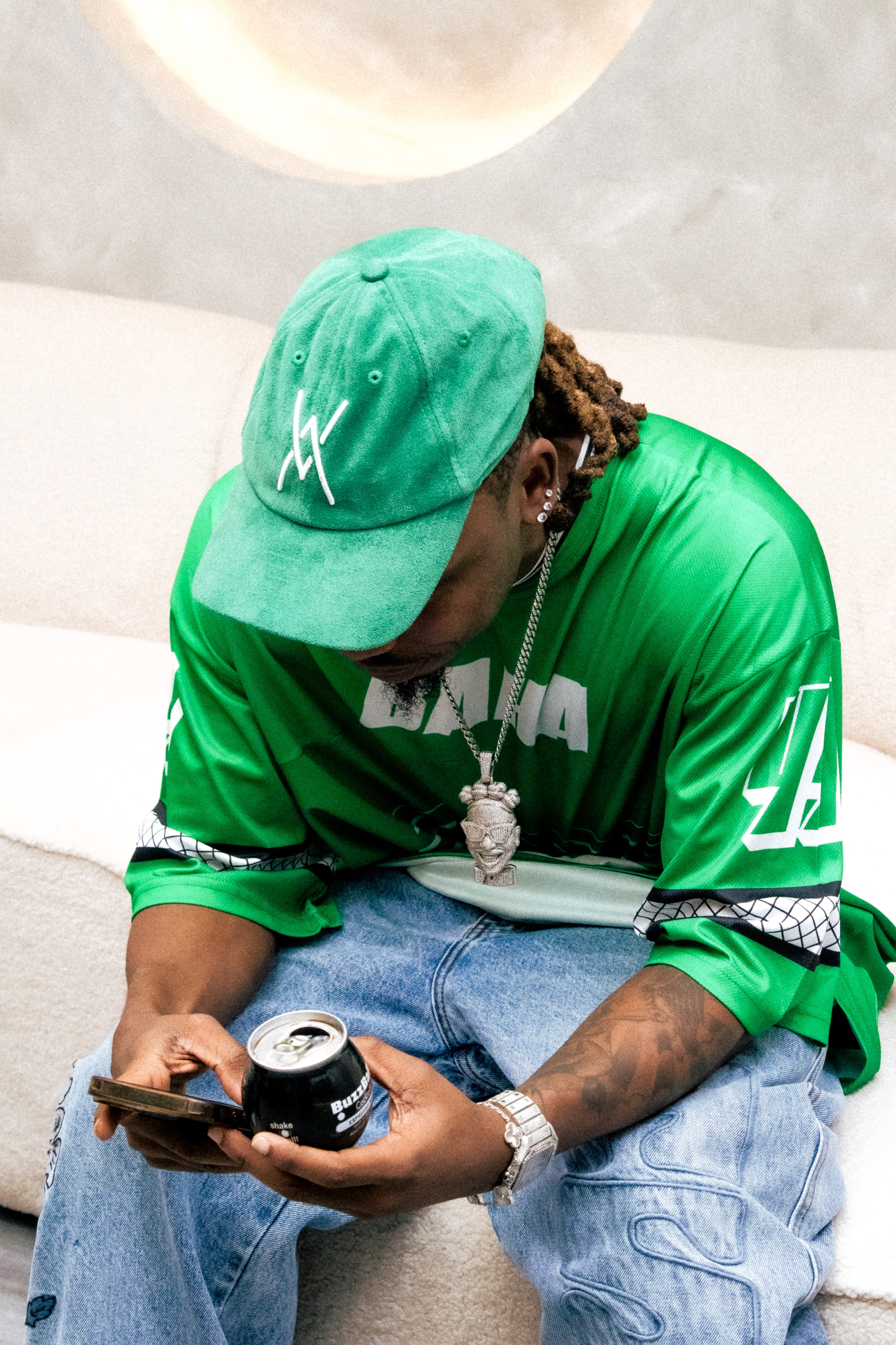 Fashion-forward portrait in natural light.