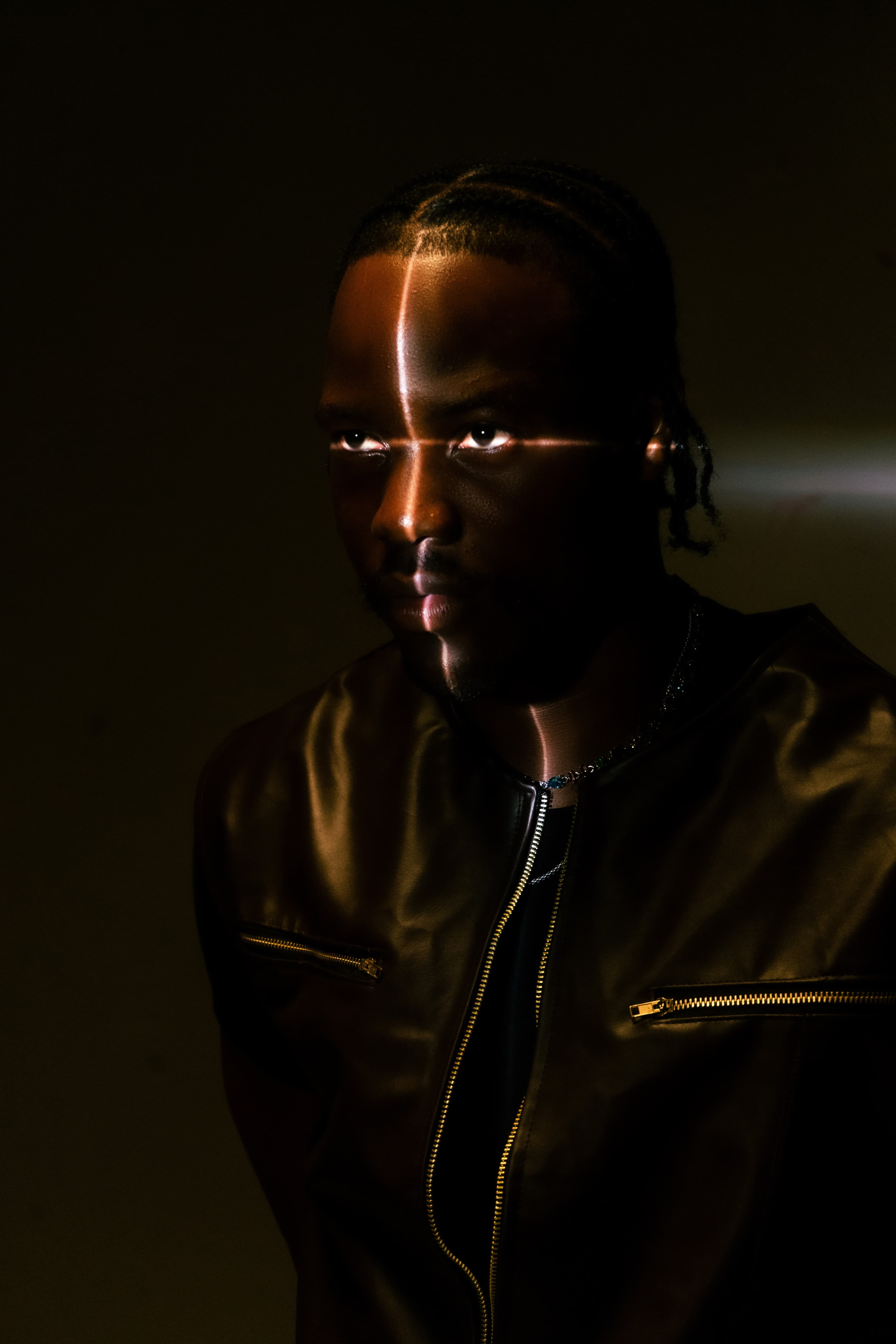 High-contrast portrait for campaign aesthetics.